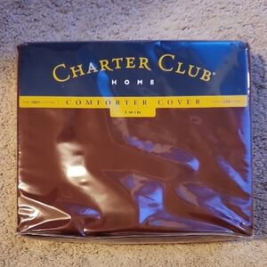 Charter Club Burgundy Comforter Cover